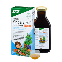 Floradix  Kindervital® for children - fruity, Liquid calcium and vitamin formula