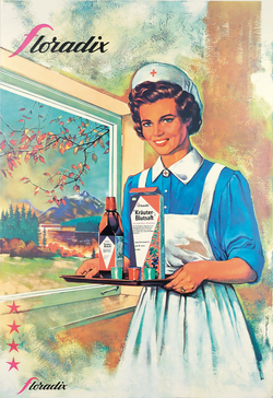Historic magazine advertisement for Floradix