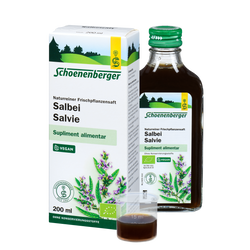 Pure fresh plant juice Sage