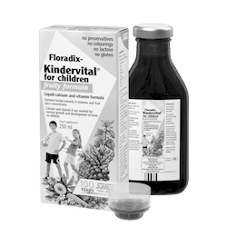 Floradix  Kindervital® for children - fruity formula, Liquid calcium and vitamin formula