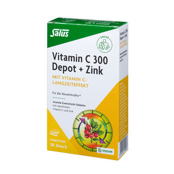 Vitamin C 300 depot with zinc tablets