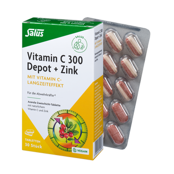Vitamin C 300 depot with zinc tablets