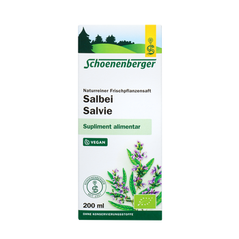 Pure fresh plant juice Sage