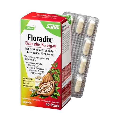 Floradix®, Iron plus B12 vegan capsules
